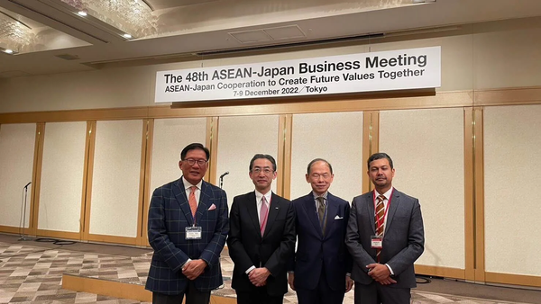 From L to R: Mr. Yeonhang Chuah of InterAsia Links, Mr. Hirako Yuji of ANA Holdings, Mr. Jason Tai of Pansar Berhad, Iqbal Abdullah