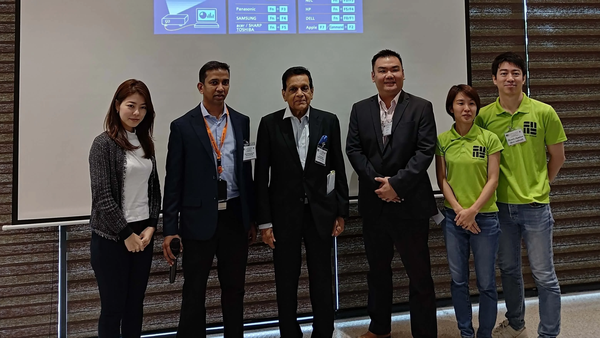 Group photo at a MAJECA-JAMECA event in Cyberjaya, featuring speakers and attendees, showcasing a thriving startup ecosystem and tech innovation.