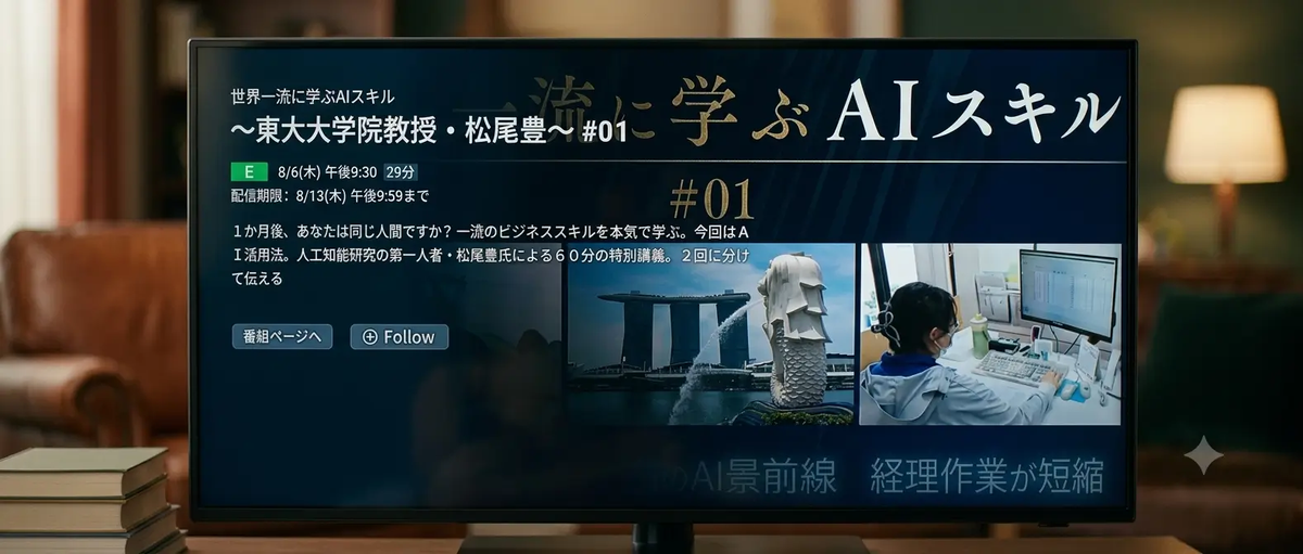 What Businesspeople Should Do About AI Now: Notes From Prof. Yutaka Matsuo's NHK Lecture